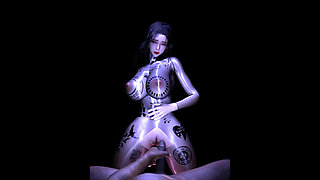 Goddess of Virtual Flames: Curvy Temptress - 3D Animation Hentai