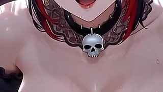 Goth Girl Fan Fucks Rockstar Backstage - Hentai 1