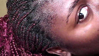 Big Nipples Ebony Slut Loves White Cock