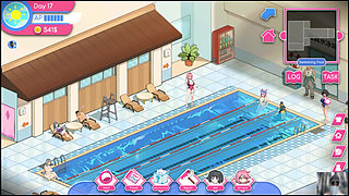 EP-3"Lifeguard holic gameplay! NTR HENTAI GAME! Innocent cheating gf becomes my exhibitionist slave!!