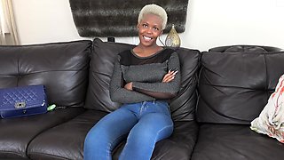 EBONY COLLEGE GIRL cheating so eagerly