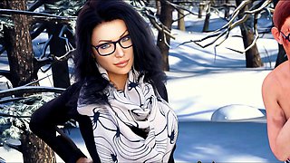 3D animated cartoon fun with Misskitty2k in a bikini