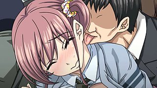 Hentai Schoolgirl Gangbang on Train