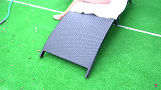 Pool Boy Get Sucked off by Kamren Kelly & She Swallows the Whole Load