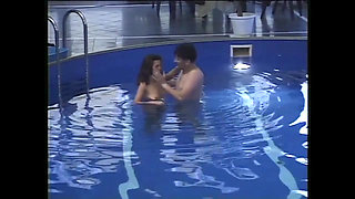 Wonderful Girl with Tight and Wet Pussy Gets Fucked in Gym and Cum on Tits