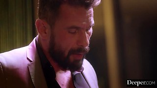 Asian brunette and redhead in wild threesome with their mutual sexy lover