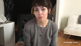 Ersties - Rebellious Sloan Satisfies Her Hairy Pussy