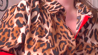 Leopard Print Stepmom Teases You with Her Big Juicy Ass - Humiliating Ass Worship JOI, Dirty Talk & Cum Countdown
