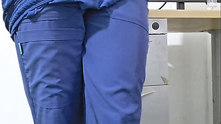 Nurse Plays Alone at Work No Patients Today!