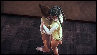 School Girl Fingering Her Friend In