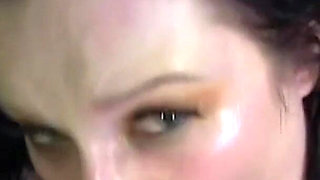 She Takes It Deep Into Her Mouth and Gags, Then Gives Me a Vigorous Handjob
