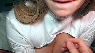 Big MILF Loves Night-time Sex. Huge Thighs. Cum on Your Wife's Big Tits