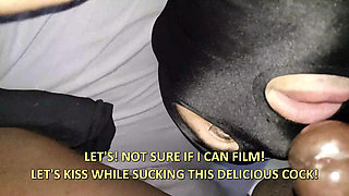 [subtitles]hotwife's Masked Bi MMF with Hubby's First BBC Suck and Interracial Humiliation