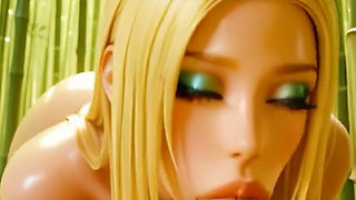 She got lost in the bamboo forest and gave herself to my cock so I could show her the way out