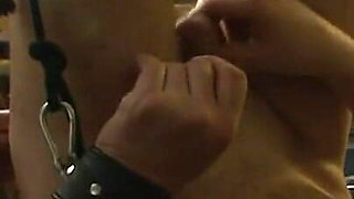 Tied up humiliated guy