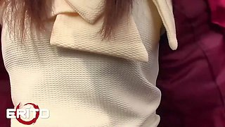 Erito - sexy dark haired turns outdoors teasing into a crazy knob ride and a filthy cum inside