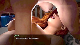 John enjoys a fun time with half-naked Lemon at Dusklight Manor