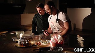 Four Old Friends Reunite – Turns into Wild Group Fuck at Country House