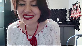 Angela Lady Licks Boots Then Takes Cum