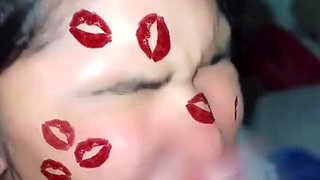 Deep-throating on Snapchat