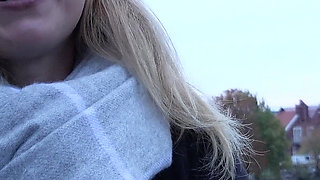 German Scout - Sweet German Blonde Girl Amelie Lei Pick up for No Condom Casting Fuck
