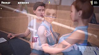 Swimming pool, roomie, schoolgirls