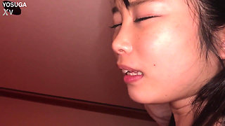 Japanese Student with Big Tits. Footage of Going to a Stranger's House and Being Creampied