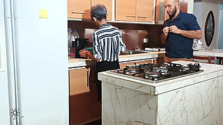 We weren't going to do anything until I closed the door and we lost control. What moans.