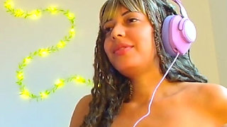 BelleAliz getting turned on watching hentai anime