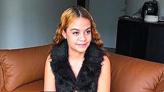 I made the BIG TITS LATINA forget her BF