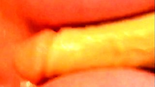 Blonde tight pussy babe solo toy fun in glamour masturbation