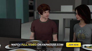 Away From Home 25 - Liam Rubs Nora to Orgasm Then Fucks Eva & Lily