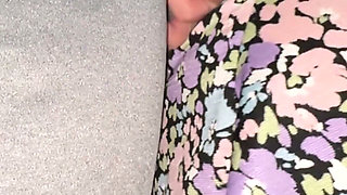 Big-assed Woman Touches a Stranger's Erect Penis. Flash Dick!!