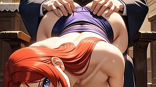 thick Redhead Christian MILF Degraded at Pastor's Feet - Secret Church Foot Worship Asmr