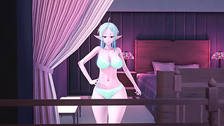 Sylphiette find me in a threesome with Eris and Roxy, she can't resist the BBC - Mushoku Tensei 5