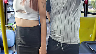 ATTENTION! This pervert penetrates girls on the bus from behind!!