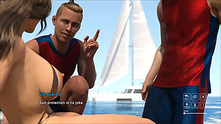 Ivy and Reily Having Some Fun on the Beach