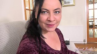 Chubby Hairy MILF Boss ChristinaSantes Turns Steamy Job Interview with Lucka Cherry Into