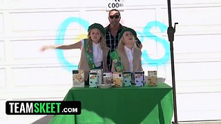 Blonde Teen Coco Lovelock Gets Face Fucked & Cum Inside In Public Uniform Free Use