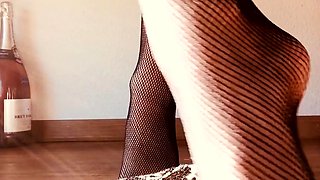 A nylon and foot fetish