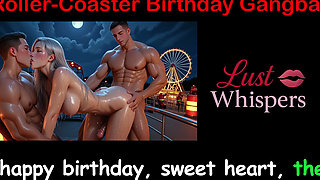 Roller-coaster Birthday Gangbang - English Sex Story