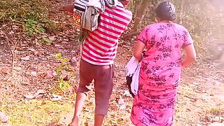 Desi Stepmom Fucks Stepson Hard in Jungle - Telugu Dirty Talk & Big Dick Action