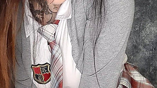 College Girl in Virgin White Panties