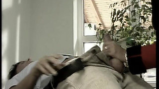 Perfect Blonde Secretary in Black Stockings Got Anal Penetrated