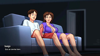 My stepmom gets kinky with me and we make love - summertime saga