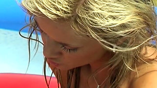 Two Cute French Teens Are Here to Play with Each Other in Pool