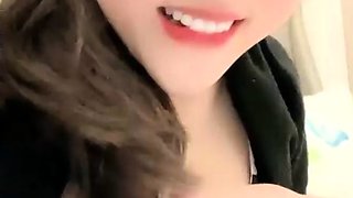 Emo teen on solo webcam masturbation