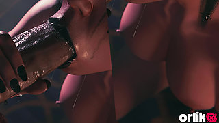 Shadowheart Baldur's Gate 3 Hot Sloppy Blowjob - Wet Messy 3D Animation