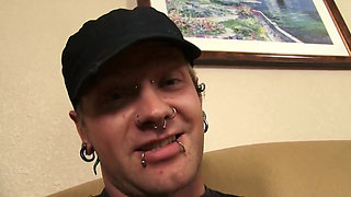 Beautiful punk style girl takes a big cock in her soft body