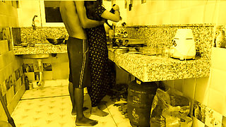 Curvy Goddess Desi Bhabi Gets Drilled Fast and Hard by Her Young Devar in Kitchen Room